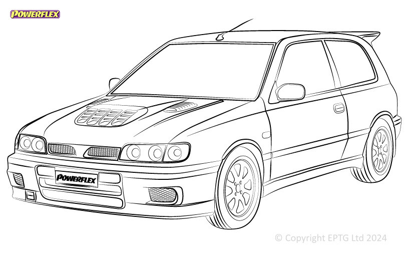 Powerflex bushes Nissan Pulsar/Sunny GTi-R (1990-1994) - BUN-PF-00701 - BUN-PF-00701
