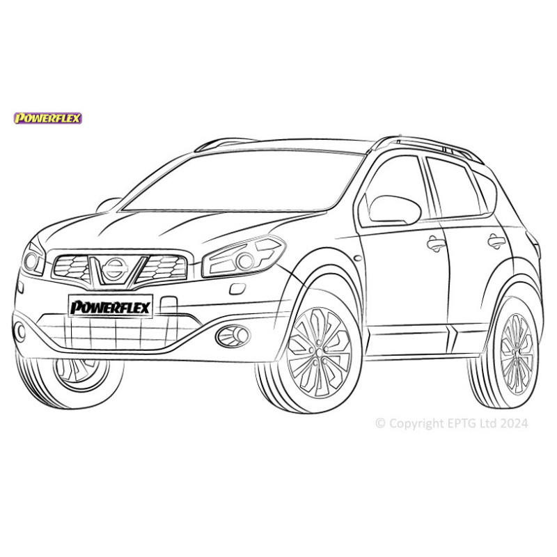 Boccole Powerflex Nissan Qashqai J10 (2006 - 2013) - BUN-PF-00702 - BUN-PF-00702