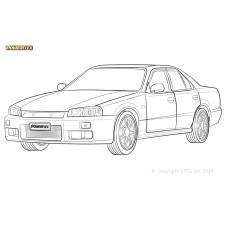 Boccole Powerflex Nissan Skyline R34 2WD Incl. 25GT, 25GTT & GTV(1998 - 2002)