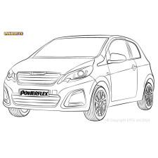 Boccole Powerflex Peugeot 108 (2014-)