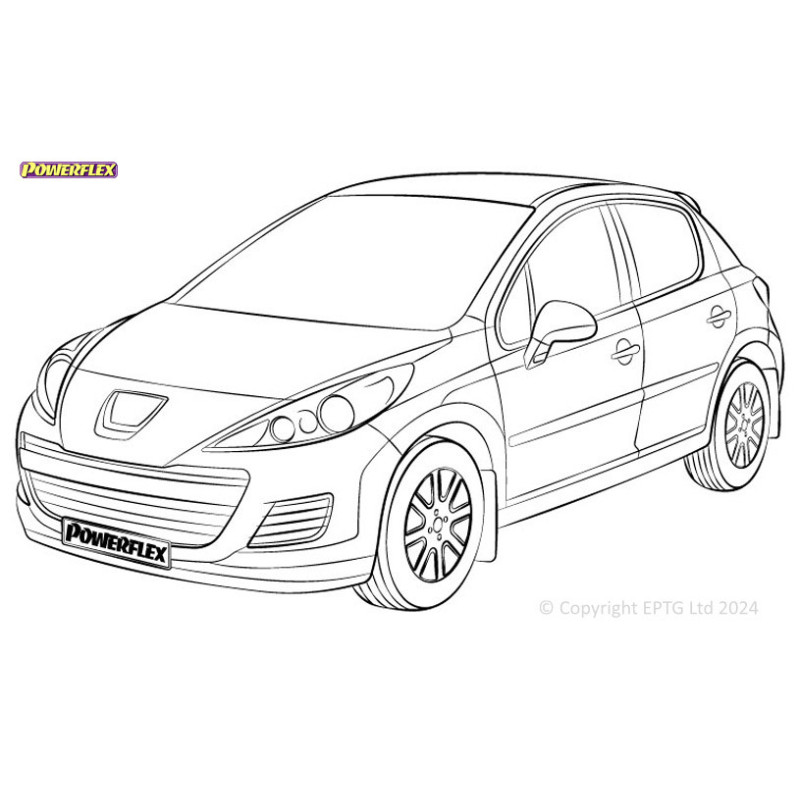 Boccole Powerflex Peugeot 207 (2006-2014) - BUN-PF-00770 - BUN-PF-00770