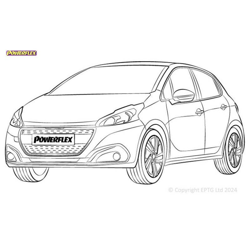 Boccole Powerflex Peugeot 208 (2012-2019) - BUN-PF-00771 - BUN-PF-00771