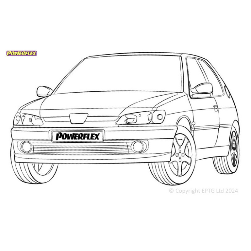 Silentblocs Powerflex Peugeot 306 (1993-2002) - BUN-PF-00775 - BUN-PF-00775