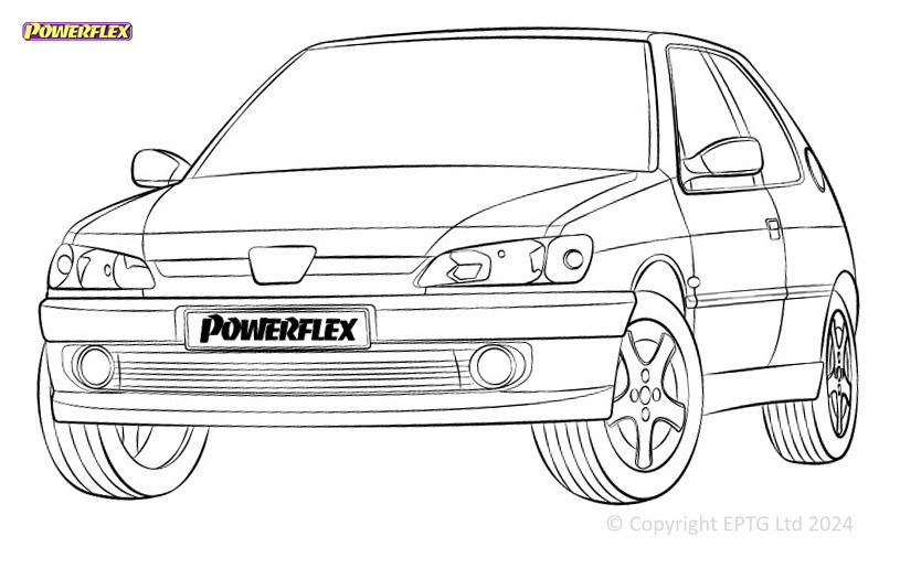 Silentblocs Powerflex Peugeot 306 (1993-2002) - BUN-PF-00775 - BUN-PF-00775