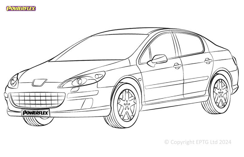Silentblocs Powerflex Peugeot 407 (2004-2010) - BUN-PF-00779 - BUN-PF-00779