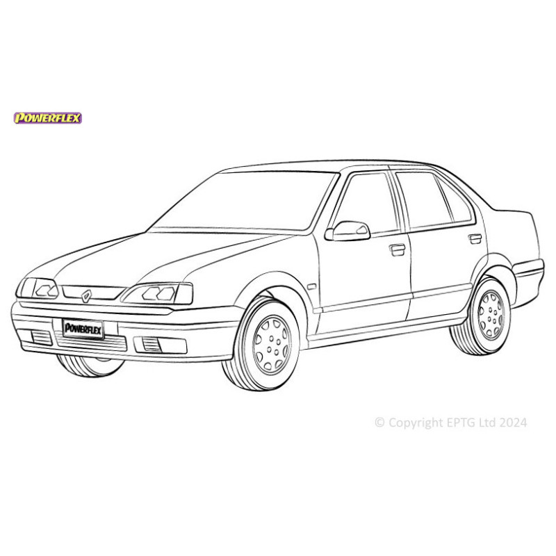 Powerflex bushes Renault 19 inc 16v (1988-1996) - BUN-PF-00824 - BUN-PF-00824