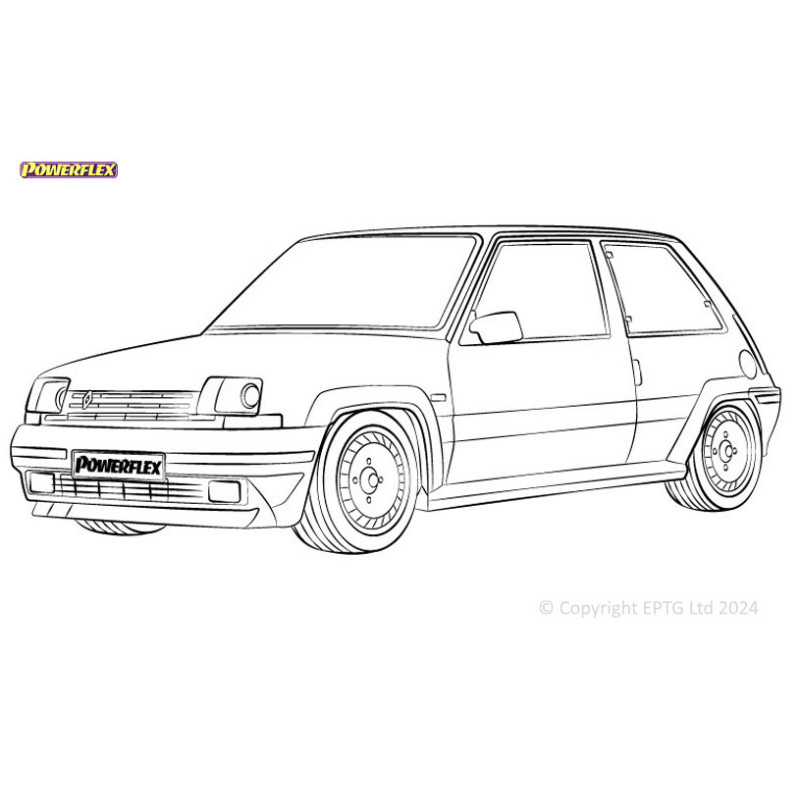 Powerflex bushes Renault 5 GT Turbo (1985-1991) - BUN-PF-00827 - BUN-PF-00827