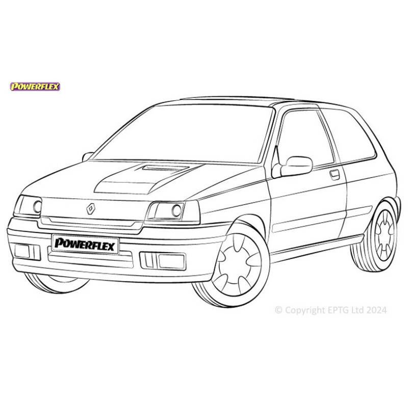 Powerflex bushes Renault Clio I inc. 16v & Williams (1990-1998) - BUN-PF-00835 - BUN-PF-00835