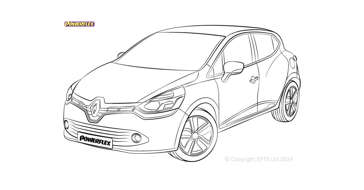 Silentblocs Powerflex Renault Clio IV inc RS (2012 - 2019)