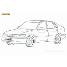 Powerflex bushes Saab 900 (1994-1998)
