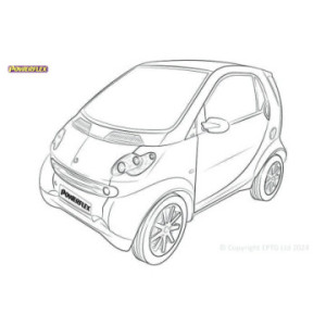 Silentblocs Powerflex Smart ForTwo 450 (1998 - 2007)