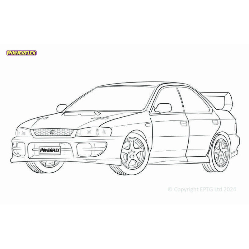 Powerflex bushes Subaru Impreza Turbo inc. WRX & STi GC,GF (1993 - 2000) - BUN-PF-00969 - BUN-PF-00969