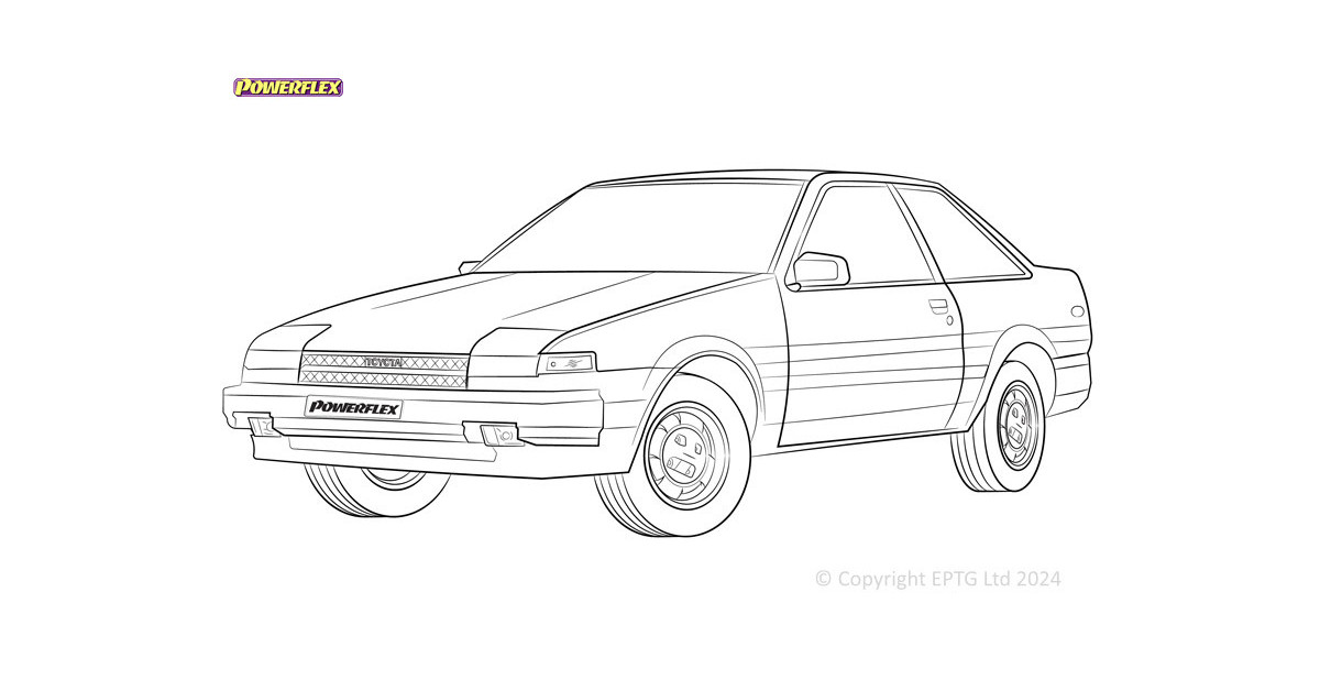 Powerflex bushes Toyota Corolla AE80, 82, 90, 92, 93, 94, 95, 101, 102, 112 (1985 - 2001)