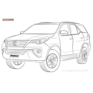 Powerflex bushes Toyota Fortuner Mk2 (2015-)