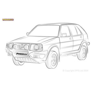 Silentblocs Powerflex Volkswagen Golf MK2 4WD, Inc Rallye & Country (1985 - 1992)