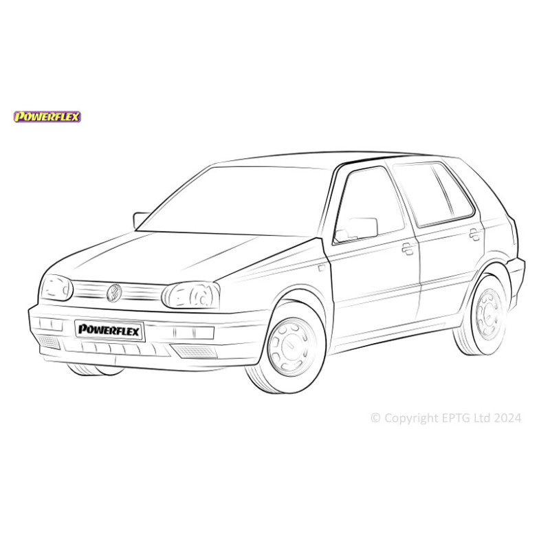 Powerflex bushes Volkswagen Golf MK3 2WD (1992 - 1998) - BUN-PF-01086 - BUN-PF-01086