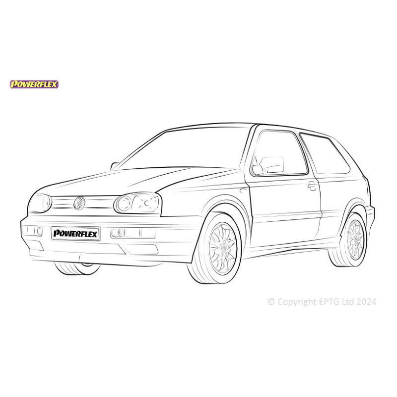 Boccole Powerflex Volkswagen Golf Mk3 4WD Syncro (1993 - 1997) - BUN-PF-01087 - BUN-PF-01087