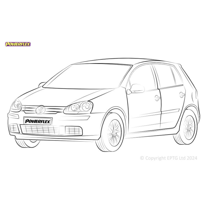 Silentblocs Powerflex Volkswagen Golf MK5 1K (2003-2009) - BUN-PF-01091 - BUN-PF-01091