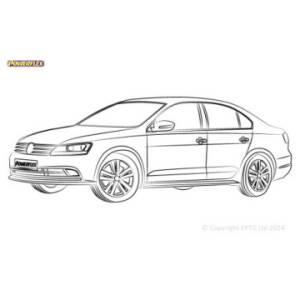 Silentblocs Powerflex Volkswagen Jetta MK6 A6 simple bras (2011 - 2018)