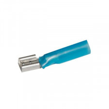 Flachsteckhülsen (weiblich) Thermo-Einziehbar Blau x50