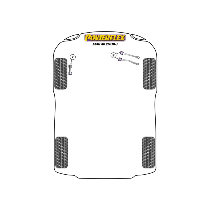 Silentblocs Powerflex Audi A8 D5 (2018-) - BUN-PF-00078 - BUN-PF-00078