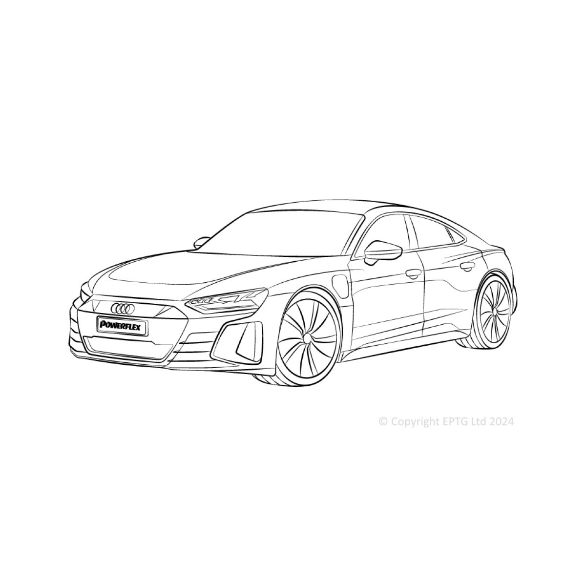 Silentblocs Powerflex Audi e-tron GT (2020-) - BUN-PF-00081 - BUN-PF-00081
