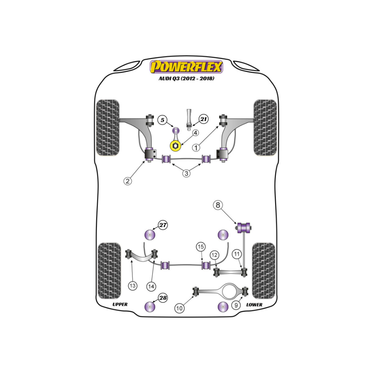 Powerflex bushes Audi Q3 8U - BUN-PF-00084 - BUN-PF-00084