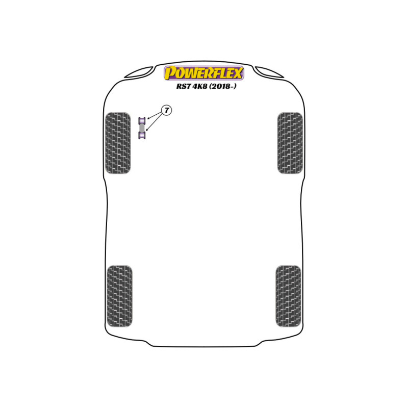 Boccole Powerflex Audi RS7 4K8 (2018-) - BUN-PF-00105 - BUN-PF-00105
