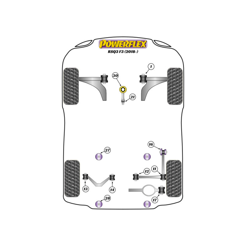 Silentblocs Powerflex Audi RSQ3 F3 - BUN-PF-00107 - BUN-PF-00107
