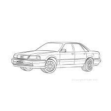 Powerflex bushes Audi V8 Type 4C (1988-1994)