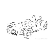 Boccole Powerflex Caterham 7 Chassis Imperial DeDion sans Watts (1973-2006)
