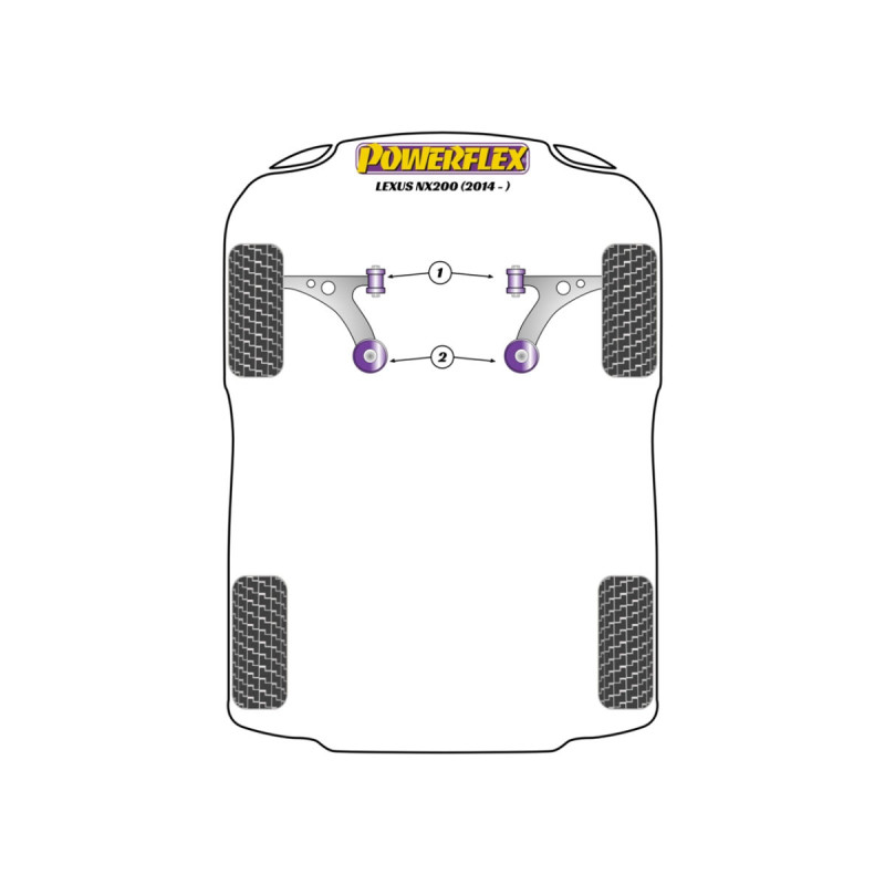 Boccole Powerflex LexusNX (2014 - ) - BUN-PF-00566 - BUN-PF-00566