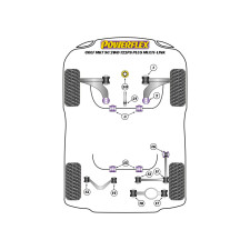 Boccole Powerflex Volkswagen Golf MK7 5G 2WD 122PS plus Multi-link (2012-2019)