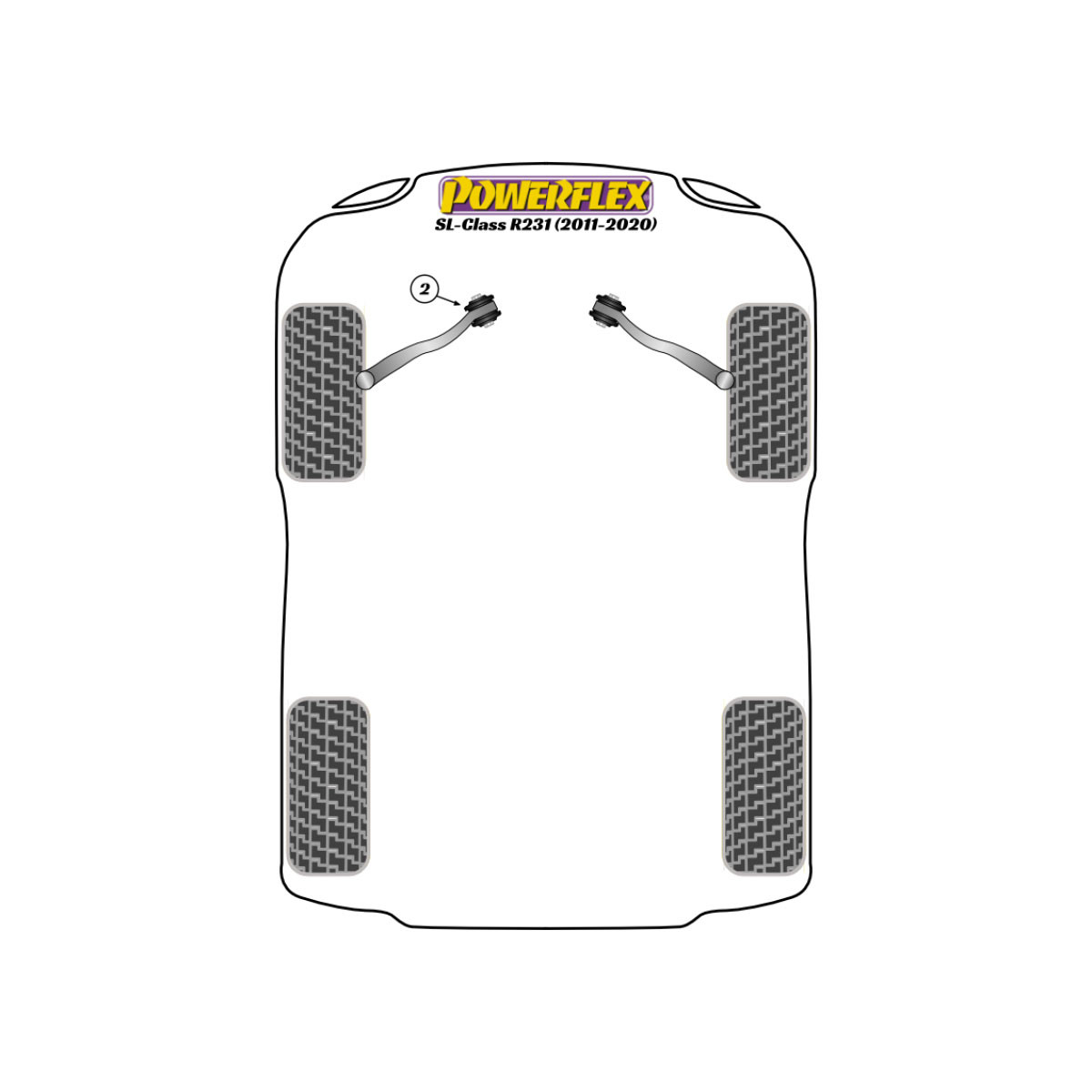 Powerflex bushes Mercedes-Benz SL R231 (2011-2020) - BUN-PF-00638 - BUN-PF-00638