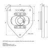 Coupelles de suspension Avant supérieures réglables pour Renault Megane RS Mk2, Mk3 et Mk4
