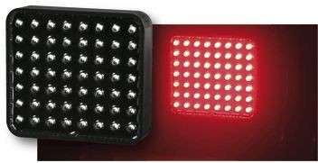 Faro anti pioggia a LED FIA quadrato - LU-RL02 - 3661768263945