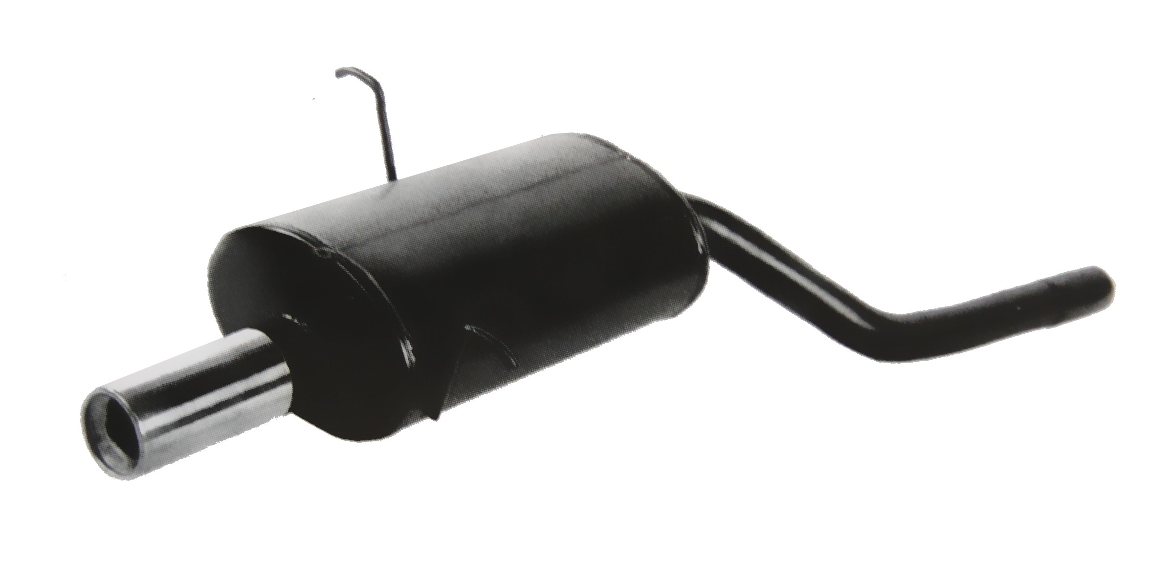 GT2i rear exhaust / muffler Audi A3 1.9 TDI 1999 on 2 outlets 76mm - O-QD-AU830-2R - 3661768271933