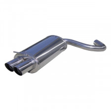 Scarico / Silenziatore Inoxcar Inox BMW E90 320d 2x76mm Racing