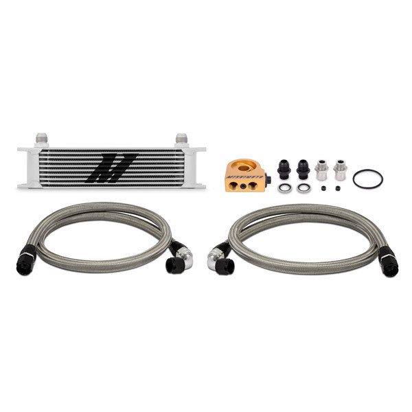 Kit Radiateur d'huile Universel avec Plaque thermostatique MISHIMOTO 10 rangées - MIM-OC-UT.SI - MMOC-UT
