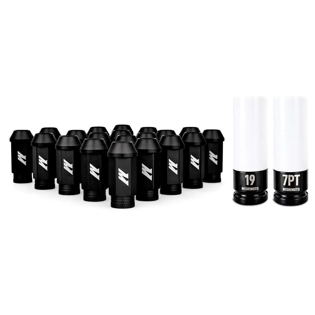 Mishimoto Aluminium Locking Lug Nuts M12x1.25, 20pc Set - MIM-LG-125-20L.B - MMLG-125-20LBL