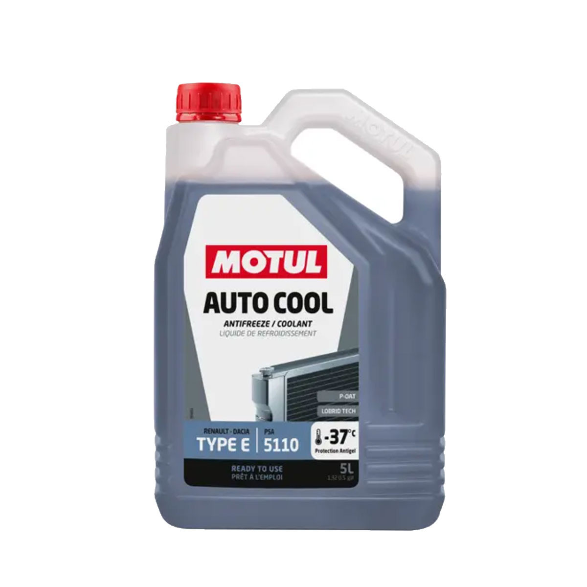 Liquido di raffreddamento Motul Type E -37°C - 5 litri - MOT-LR-TYPEE-5L - 114718 - 3374650470580