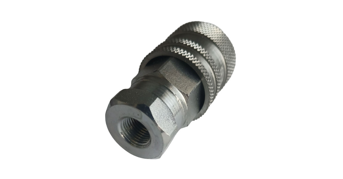 Connettore Aeroquip FD90 NPTF 1/8x27 femmina corpo acciaio guarnizioni Buna per prelevio di carburante FIA