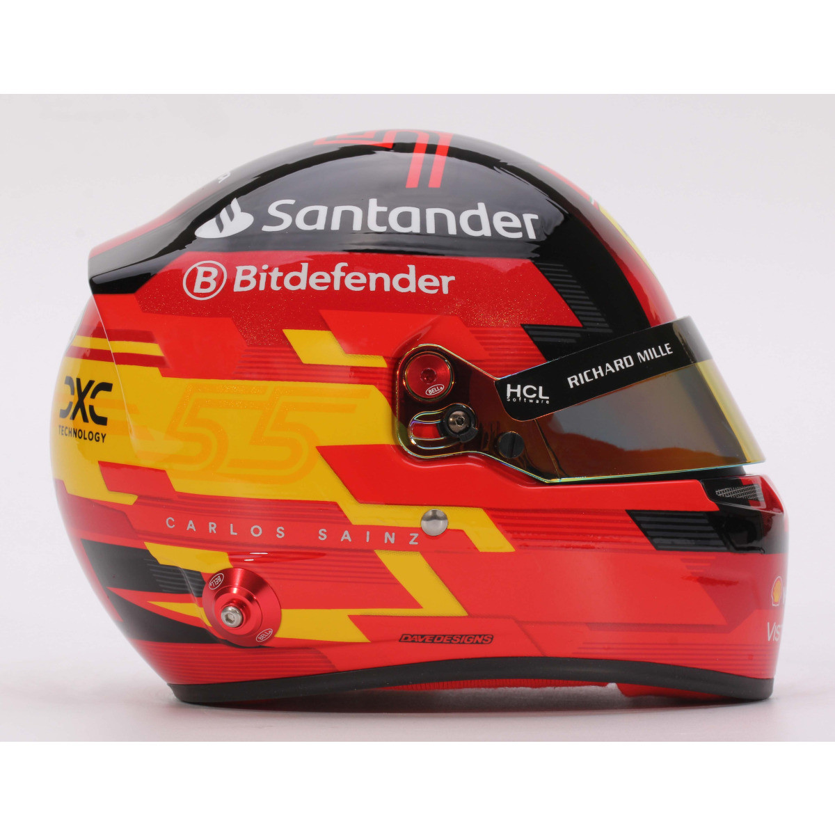 BELL 2024 Carlos SAINZ mini helmet - BEL-24-SAINZ - 4100305 - 3666618500621