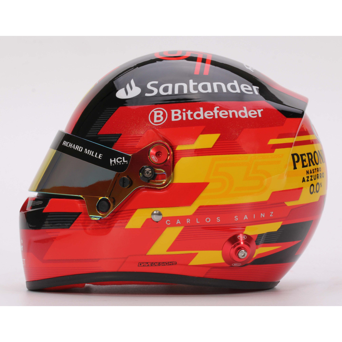 BELL 2024 Carlos SAINZ mini helmet - BEL-24-SAINZ - 4100305 - 3666618500621