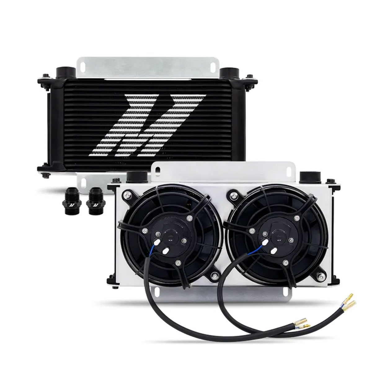 Radiatore dell'olio Mishimoto 19 fili doppio ventilatore - MIM-OC-19-K.N - MMOC-19-K