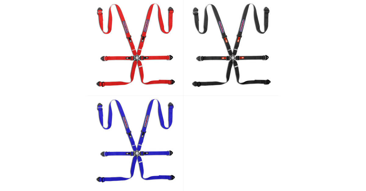 Harnais 6 point Sparco Martini Racing Competition H-2 Pull Down FIA