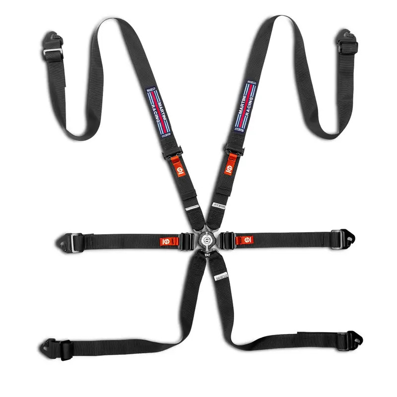 Sparco Martini Racing Competition H-2 Pull Down FIA 6-point harness - BRN0040D0MR.R - BRN0040D0R0100N