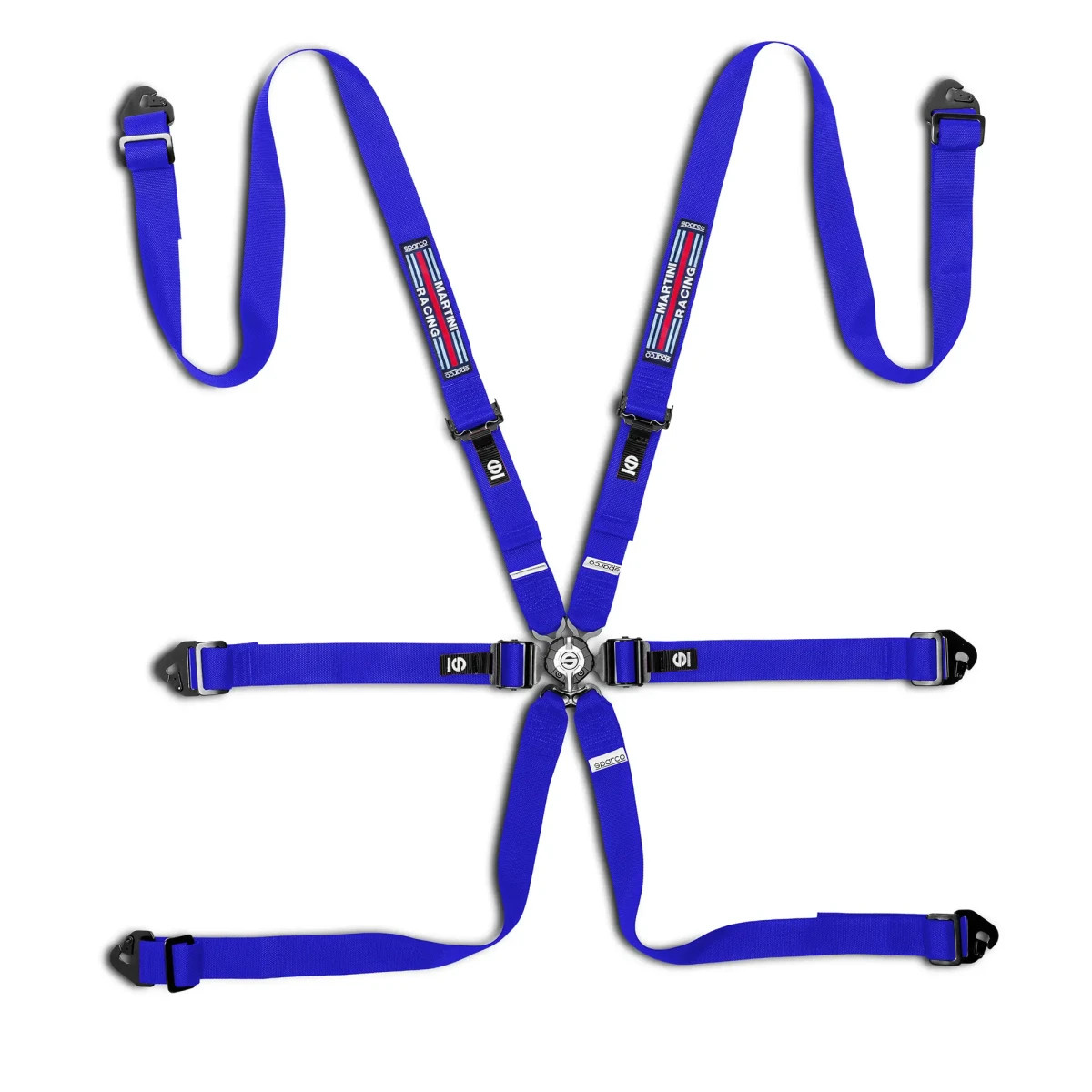 Cintura 6 punti Sparco Martini Racing Competition H-2 Pull Down FIA - BRN0040D0MR.R - BRN0040D0R0100N