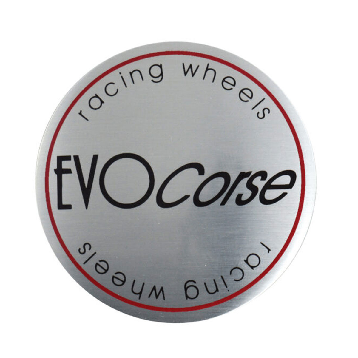 Cache central Evo Corse (C10) D60 avec badge brossé (L10) D58 (x1) - EVO-A100000200 - A1.000002.00 - 3666618537108