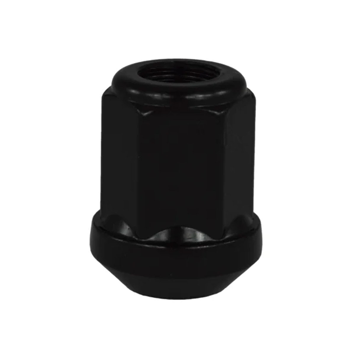 Ecrou EVO Corse acier zingué noir 12x125 clé 19 cone 90° L31mm ouvert - EVO-CM0750990040 - CM0750990040 - 3666618144962